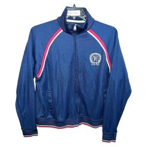 Aeropostale Track Jacket Men’s Size XL Blue White Red Long Sleeve Front Zip